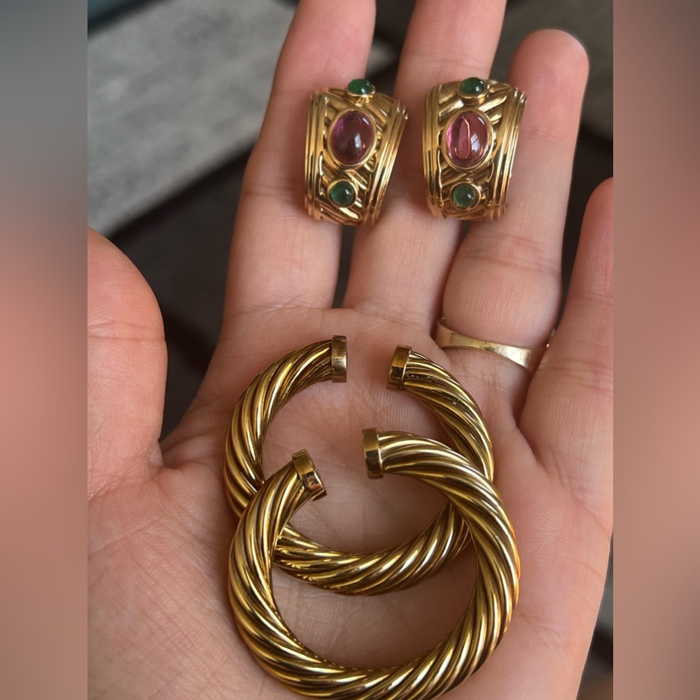 14k gold David Yurman earrings - Picture 14 of 17